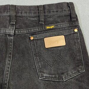 Wrangler Jeans Men's 32x30 Fits 32x28 Black 936 WBK Cowboy Cut Slim Fit